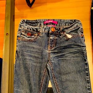 Vigoss Jeans girls S 8 Embroidered pockets with buttons bootcut Regular Wash